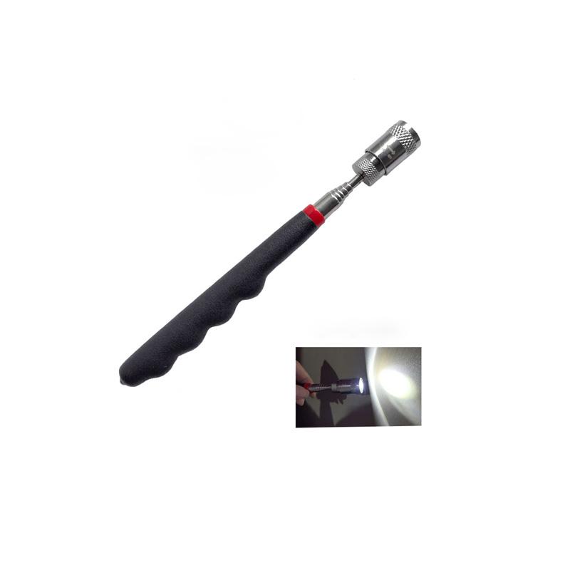 360° Inspection Mirror LED Light Telescoping Mirror Extend Mechanic Tools Inspection Mirror Telescopic Handle Car Repairing Tool