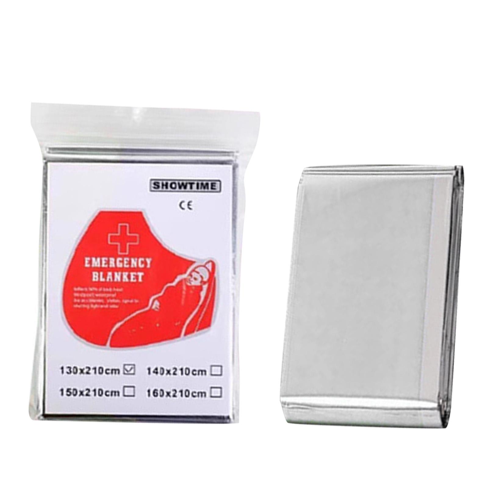 

PET Aluminized Film Emergency Blanket, Outdoor Cold And Sun Emergency Blanket, High Reflectivity, Windproof And Portable One Size
