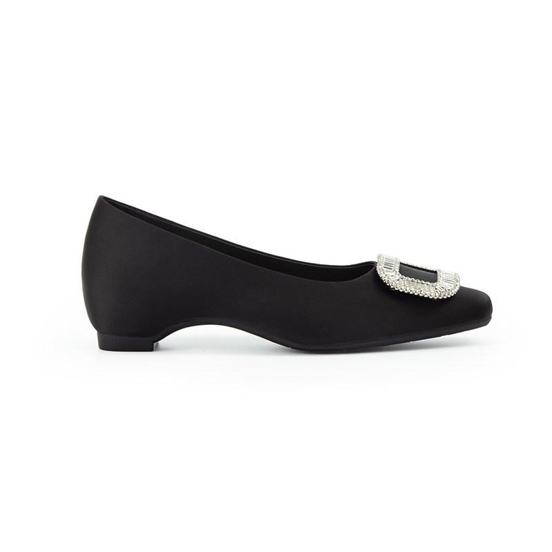 

New Style Platform Square-toe Low-heeled Women s Shoes 40 чорний