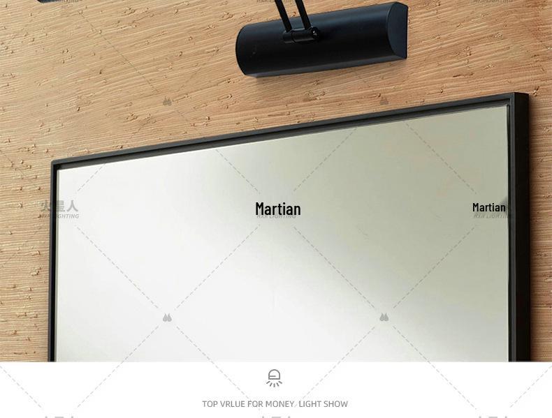 LED Adjustable Angle Vanity Mirror and Cabinet Light