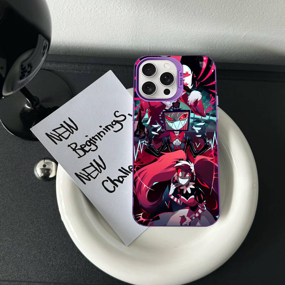 H-Haz-bins Hotels Bunte Handyhülle Für iPhone 17 16 15 14 13 12 11 Pro Max Plus Mattes Cover