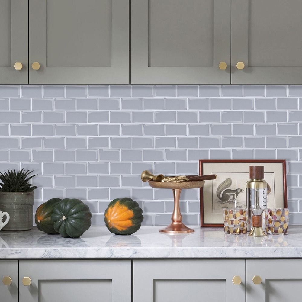 Self-adhesive 3D Stereo Wall Stickers Waterproof Oil Proof Backsplash Wall Decals Brick Design Moisture-proof