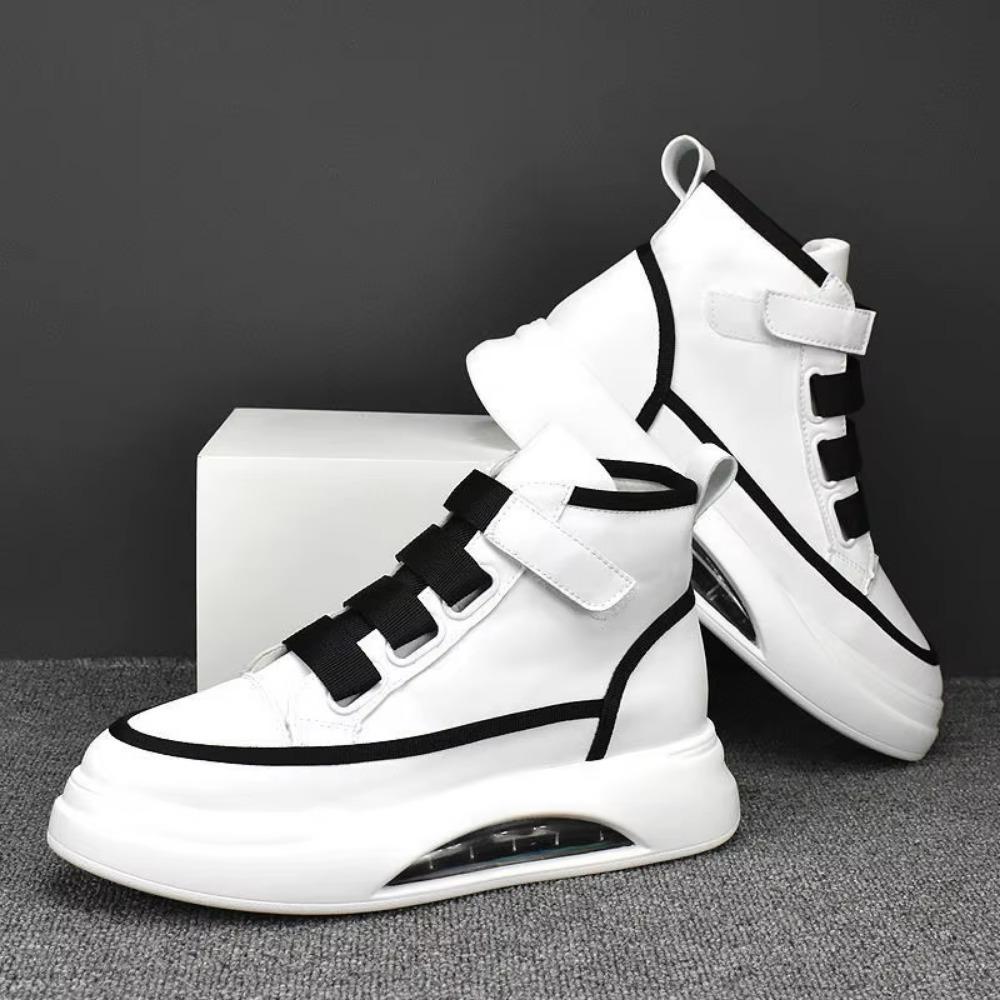 High Top Men's Shoes  New Spring Thick Soled Small White Shoes Men's Fashion Air Cushion Casual Board Shoes luxury sneakers