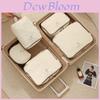 Travel Nylon Five Piece Packing Cube Set For Luggage Organization With Durable Fabric For Leisure Trips