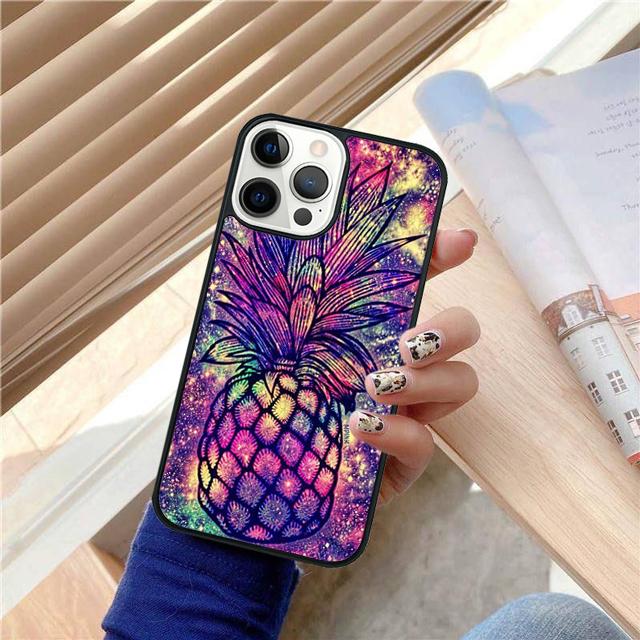 Kawaii Pineapple Art Coque Shell For iPhone 17 Air 15 16 14 13 12 Pro Max 11 Pro Max Plus Phone Case Cover