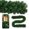 1pc/2pc 2.7M Christmas wreath Artificial Pine Leaf Rattan Strip Green Christmas Garland Wreath Christmas Pine Tree Rattan Decor