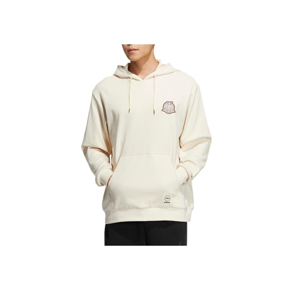 adidas Neo Cartoon Print Hoodie Long Sleeve Sweatshirt Men Tops Off-White IQ1591