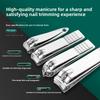 8/19/21Pcs Manicure Pedicure Set Stainless Steel Nail Clipper Cutter Kit Professional Nail File Scissors Ear Pick With Case