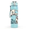 1PC Elephant Baby Calf Family Print 750ml Color Plastic Sports Water Bottle Leakproof Flip Straw Lid Suitable for Sports Office Home Use