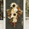 Sunflower White Maple Leaf, Door Hanging Decoration, Festival Props, Hanging Window Wall Hanging