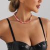 Special-Shaped Colorful Shell Necklace Female Simple Sexy Collarbone Chain, Retro Elastic Rope Bracelet