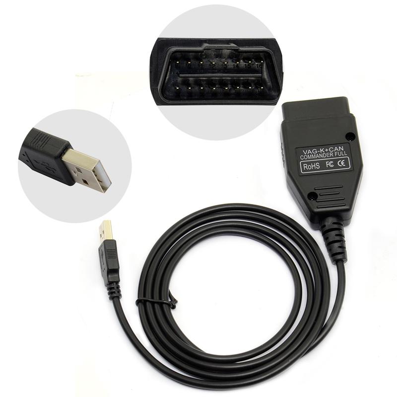 VAG K CAN Commander 1.4 FTDI PIC18F25K80 K+CAN 1 4 OBD 2 OBD2 Автомобильные Диагностические Инструменты Интерфейс COM K-line Кабель