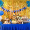 1pc 1mX2m Party Backdrop Metallic Foil Fringe Tinsel Curtain Adult Kids Birthday Party Wedding Decoration Baby Shower Favor