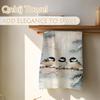 Winter Chickadee Bird Kitchen Towels, Bird Lovers Gifts for Women Men, Rustic Cottagecore Birds Decorative Hand Towels for Bathroom, Winter Kitchen