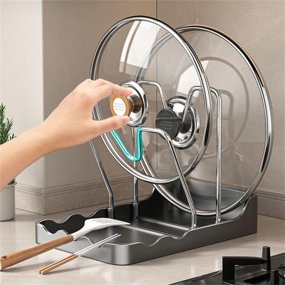 2-in-1 Design Küchenorganisator Topfdeckelhalter Löffelablage