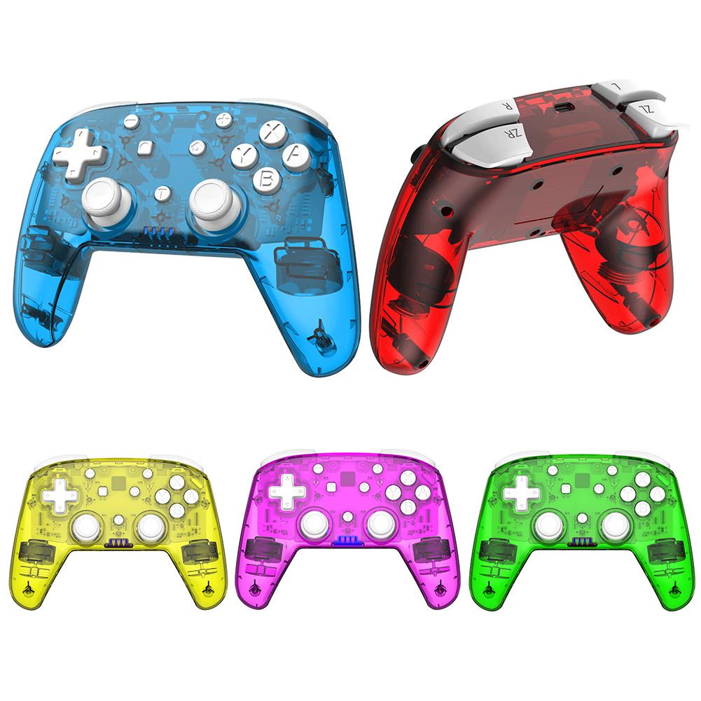 Transparent Wireless Bluetooth Vibration Game Handle Controller Gamer Console for Switch Pro Game console accessories