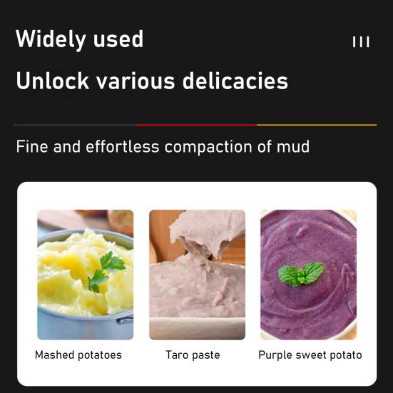 Stainless Steel Potato Masher Wooden Long Handle Multifunctional Manual Carrot Avocado Vegetable Food Mashing Tool Kitchen Gadgets