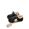 Retro German Training Shoes Women's Autumn and Winter Velvet Warm Fluffy Cotton Shoes Cute Ugly Cute Soft Leather Star Shoes Casual Board Shoes