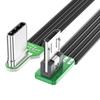 USB Type C to Micro USB 90° Angled adapter cable Power bank flexible cable PD charging cable Micro USB bend flat silicone cable