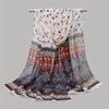 Novo design de impressão de moda feminina lenço de seda xale elegante lenço de cabeça conveniente bandagem hijabs chiffon muçulmano lenços envolventes