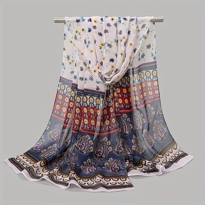 Yeni Moda Baskı Tasarım Kadın İpek Eşarp Şal Zarif Başörtüsü Rahat Bandaj Hicablar Şifon Müslüman Sarma Eşarplar