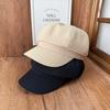 New Vertical Pleated Newsboy Hat Solid Color Versatile Octagonal Hat Breathable Lining Cheekbones Women's Visor Hat