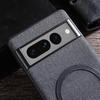 For Google Pixel 8 Pro Magnetic Phone Case Compatible with MagSafe Cloth Texture TPU Cover
