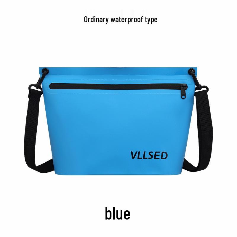 Waterproof PVC Beach & Swim Bag with Water-Repellent Zipper - Portable Outdoor Handbag