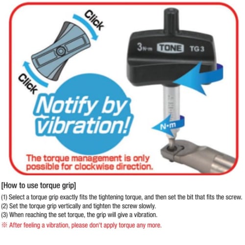 TONE Torque Grip Set TGS20 Bit Insert, Red, 28 Pieces