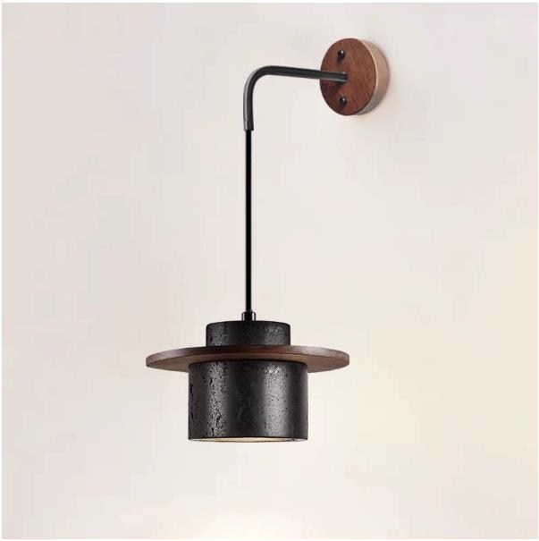 Yellow Wabi-sabi Stone Pendant Light for Dining, Bedroom, or Teahouse