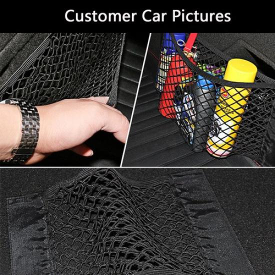 50*25 Car Rear Trunk Boot Organizer Pocket Cargo Net Mesh Storage Bag Universal
