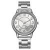 Inlaid rhinestone heart-shaped dial quartz watch, women's strap watch, exquisite dial, clothing accessories