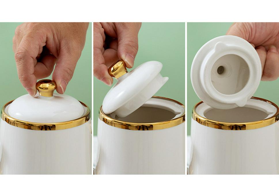 European Style Ceramic Tea Set - Luxury Living Room Teapot and Cup Set