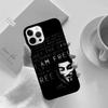 Anonymous Hacker Phone Case Back Cover for iPhone 17 Air 16 15 14 13 11 12 Pro Max Plus Shell Coque