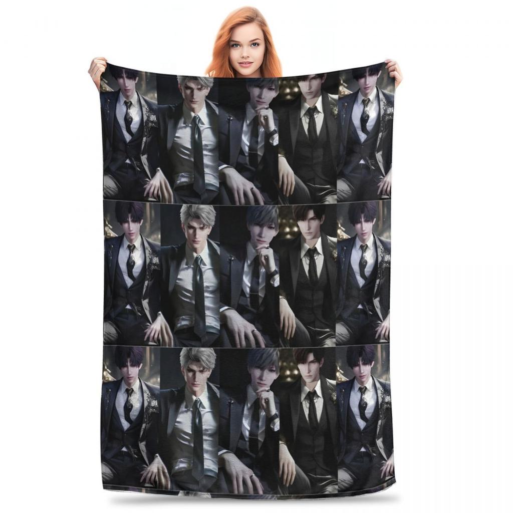 Sylus Love And Deepspace Art Blanket Cover Flannel Lightweight Throw Blankets for Car Sofa Couch Bedroom Quilt