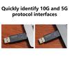USB C to USB 3.2 Type A Interfaces Tester Detectors with LED Display for Fast Charging and Data Transfer Up to 10Gbps