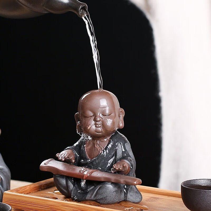 Zen Zisha Little Monk Tea Pet Figurine