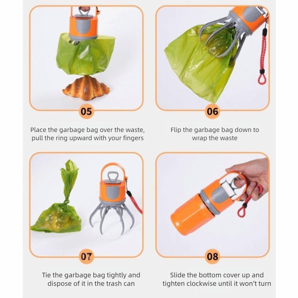 Six-Claw Pet Poop Picker No-Touch Pickup Dog Shit Shovel Pet Waste Grabber Dog Walking