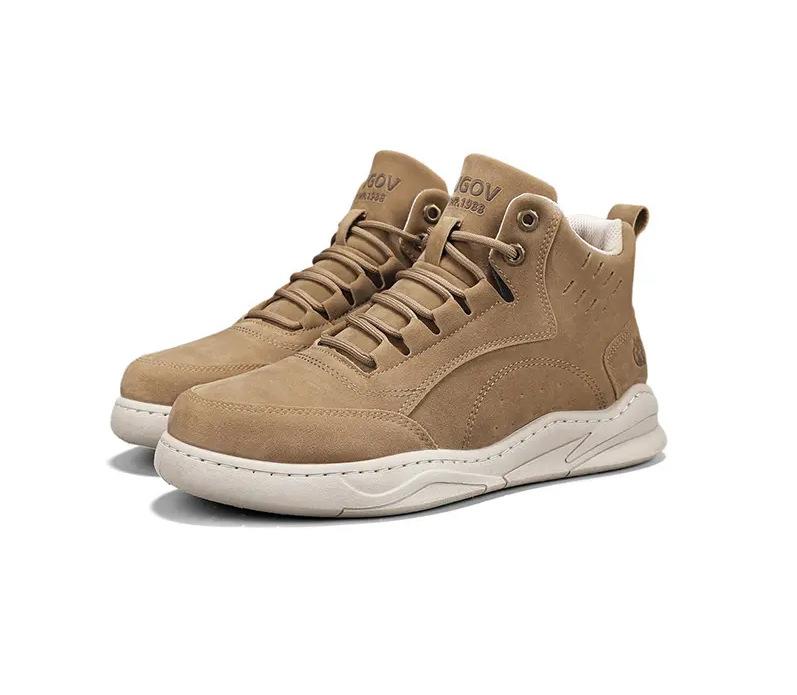 Autumn and winter high-top shoes fleece warm cotton shoes outdoor leisure sports Martin boots non-slip snow boots