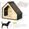 Dog House Indoor Dog Cave with Cushion Dog House Dog Cave with Sloped Roof Cat House for Small Dogs Up To 8 Kg 60 X 40 X 59.2 Cm, Brown