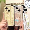Waterproof Kickstand Phone Case For Tecno POP9 4G/Spark GO 1/KL4 Ring Silicone Wrist Strap Soft case Cute Phone Holder