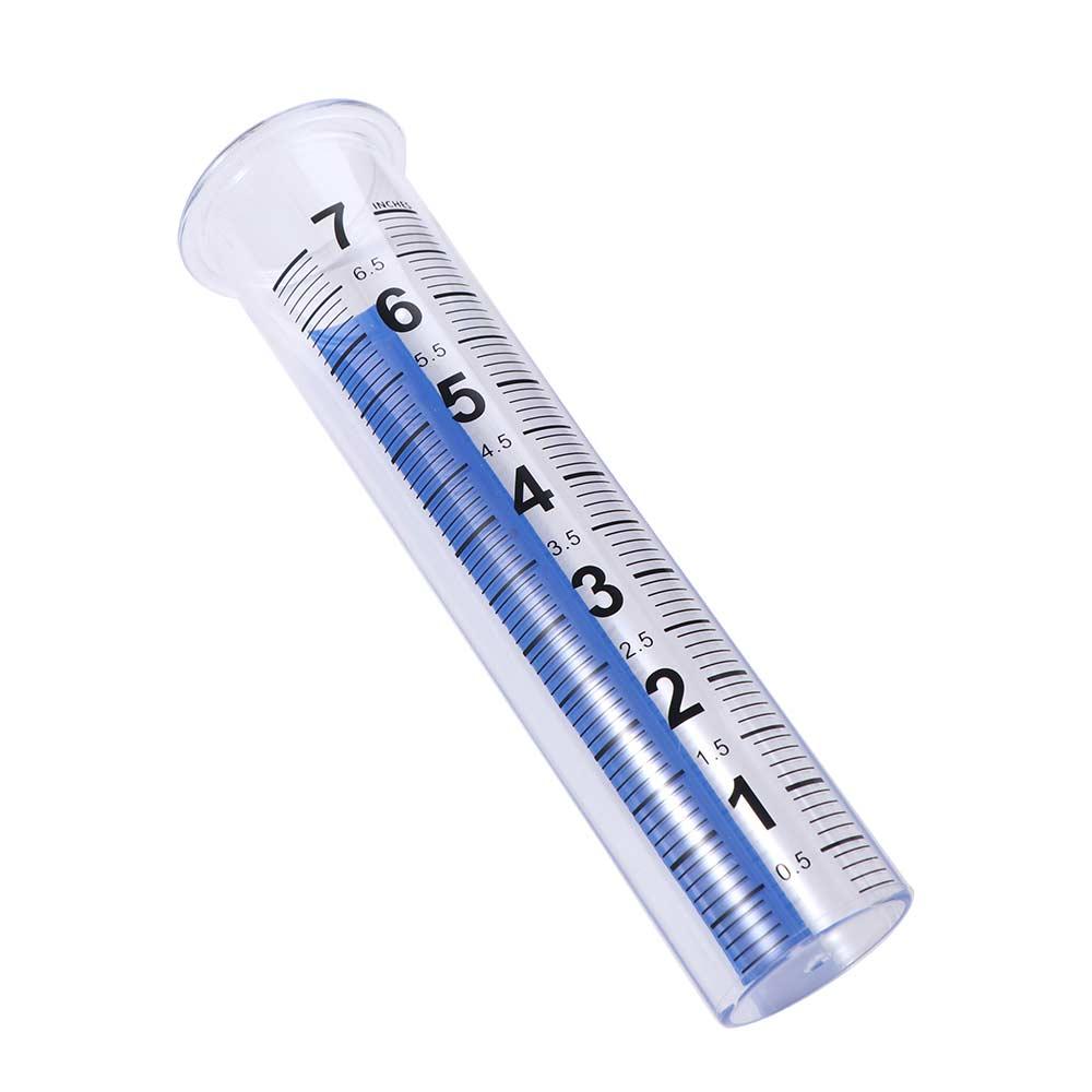 Portable Rain Meter Transparent Fence Mounting Bracket Replacement Tube Rain Measuring Tool  Farm