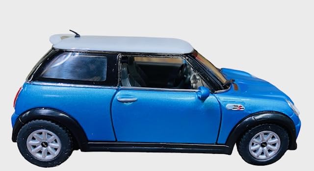 Kinsmart Mini Cooper S Metallic Blau Diecast Modellauto KT5059 1/28