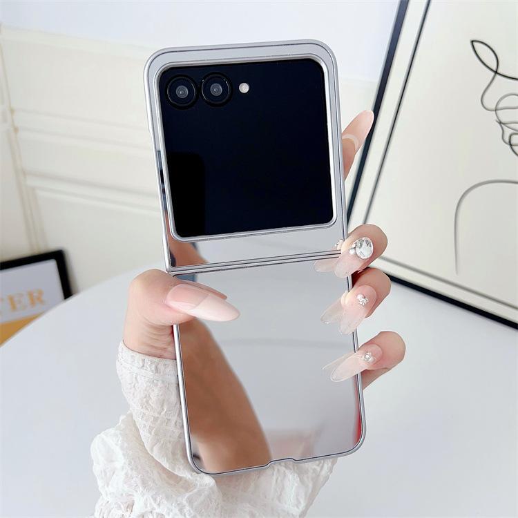 Anwendbar MOTORazr50ultra Spiegel Handyhülle Razr60ultra Klapp-Kosmetikspiegel Schutzhülle Damen