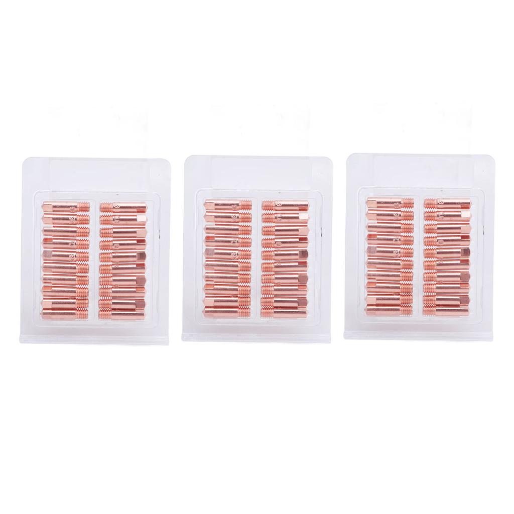 60PCS 0.8mm Contacting Tips Copper Electrode Tip Replacement for ARCCAPTAIN MIG200 MIG130 Welding To