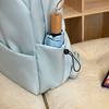 Student Schoolbag Women's Large Capacity Solid Color Backpack