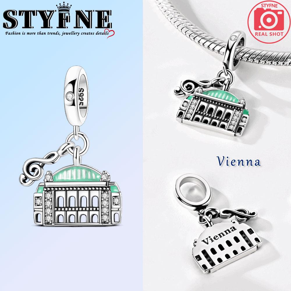 Charms Original Copper Charms Beads Paris Eiffel Tower Church Charm For Bracelet Pendant Dangle Women Jewelry Gift