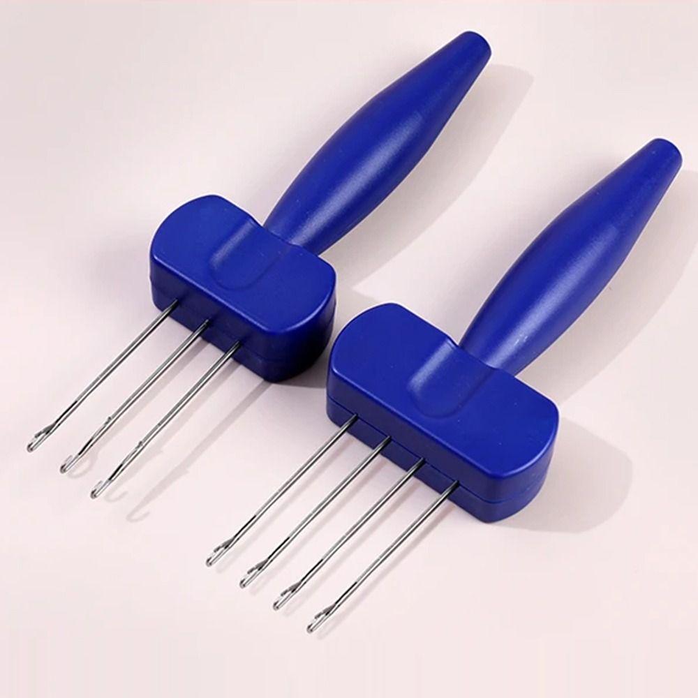 Portable Knitting Needle Ergonomic Handle Cord Knitting Tool Crochet Hook Tool  Weaving Projects