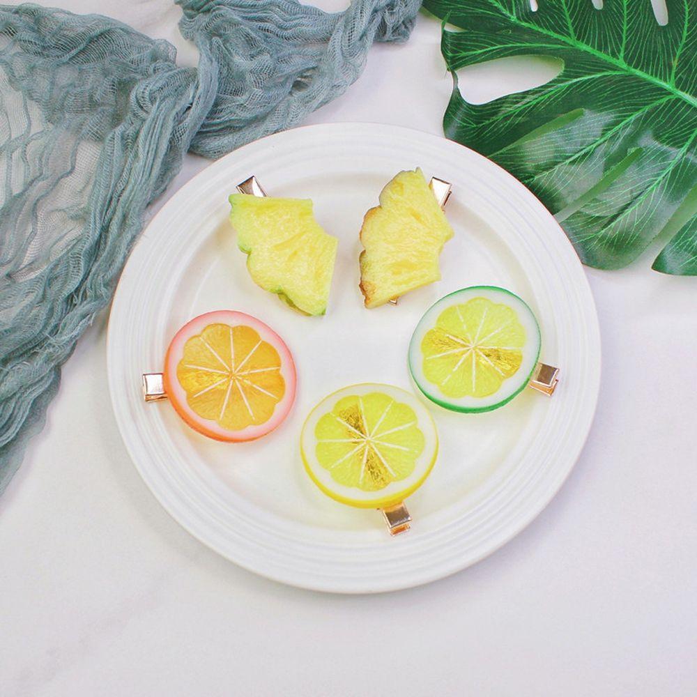 Clips Kids Girls Women Barrettes Korean Style Hairpin Duck Bill Clips Simulation Fruit Hair Clips