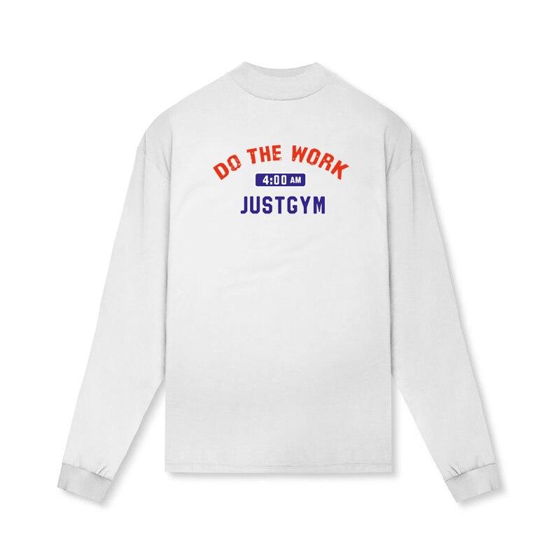 Autumn and Winter  Round Neck Thin Sweater Casual Loose Cotton Youth Fitness Training T-shirt